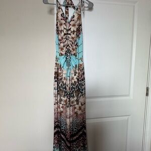 VENUS Multicolor Halter Maxi Dress